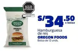 Makro Oregon Foods hamburguesa de res oferta