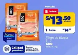 Makro Aro filete de tilapia 5-7 oferta
