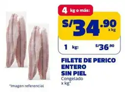Makro Filete de perico entero sin piel oferta