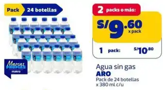 Makro Aro agua sin gas oferta