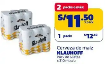 Makro Klauhoff cerveza de maíz oferta