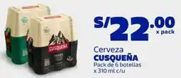 Makro Cusqueña cerveza oferta
