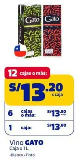 Makro Gato vino caja oferta