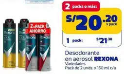 Makro REXONA Desodorante en aerosol Variedades oferta