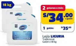 Makro Liguria lejía tradicional galón oferta