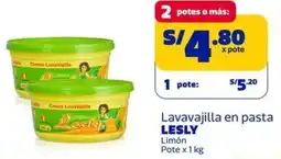 Makro Lesly lavavajilla en pasta limón pote oferta