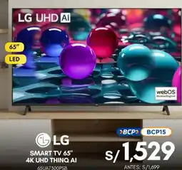 La Curacao Lg smart tv 65" oferta