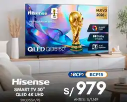 La Curacao Hisense smart tv 50" oferta