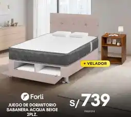 La Curacao Forli juego de dormitorio sabanera acqua beige oferta