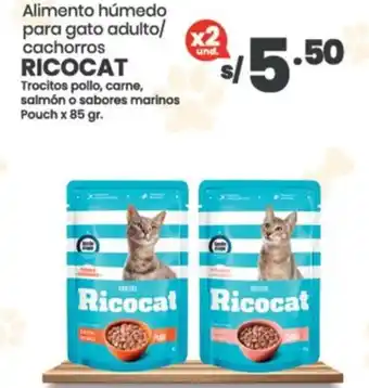 Ricocat alimento húmedo para gato adulto/ cachorros