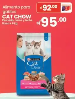 Vega Cat chow alimento para gatitos pescado, carne y leche bolsa oferta