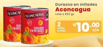 Aconcagua durazno en mitades lata