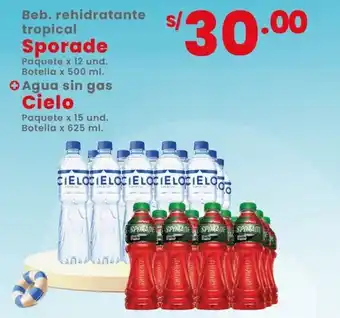 Sporade beb. rehidratante tropical