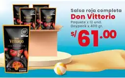 Vega Don vittorio salsa roja completa oferta