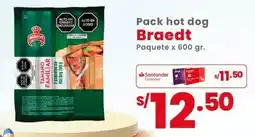Vega Braedt pack hot dog paquete oferta