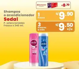 Vega Sedal shampoo o acondicionador oferta