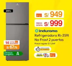 Metro Indurama refrigeradora oferta