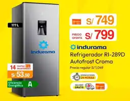 Metro Indurama refrigerador oferta