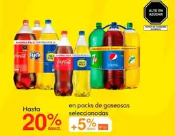 Metro En packs de gaseosas seleccionadas oferta