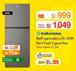 Metro Indurama refrigeradora oferta