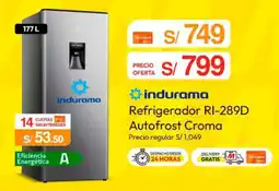 Metro Indurama refrigerador oferta