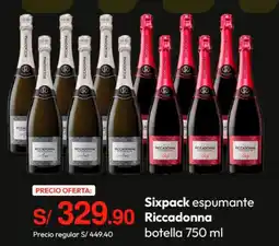 Metro Riccadonna espumante botella oferta