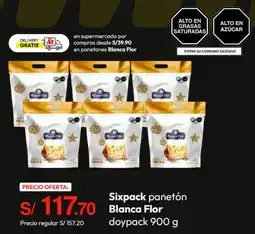 Metro Blanca flor panetón oferta