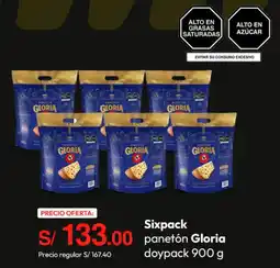 Metro Gloria panetón doypack oferta