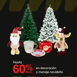 Metro En decoración desct. y menaje navideño oferta
