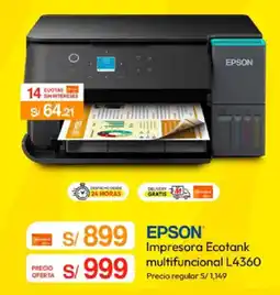 Metro Epson impresora ecotank multifuncional L4360 oferta