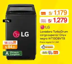 Metro Lg lavadora turbodrum carga superior onyx negro oferta