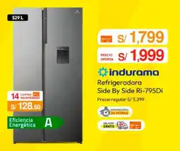 Metro Indurama refrigeradora side by side oferta