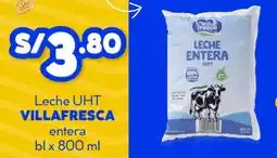 Mass Villafresca leche uht entera bl oferta