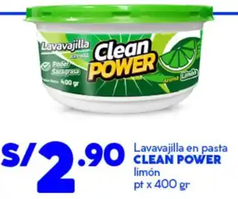 Cleań power lavavajilla en pasta limón pt