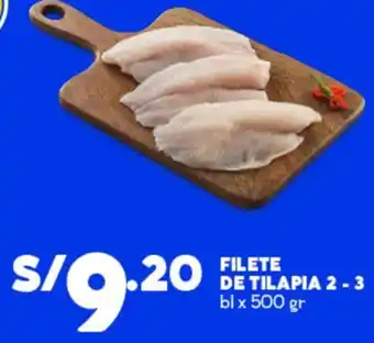De tilapia 2 - 3 filete bl