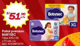 Hiperbodega Precio Uno Babysec pañal premium oferta