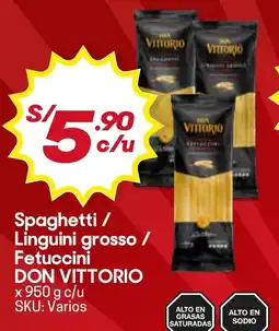 Hiperbodega Precio Uno Don Vittorio Spaghetti / Linguini grosso / Fetuccini oferta
