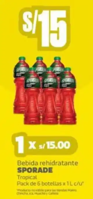 Sporade bebida rehidratante