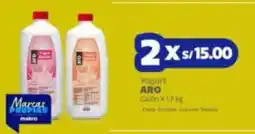 Makro Aro yogurt galón oferta