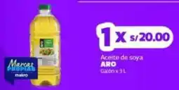 Makro Aro aceite de soya galón oferta