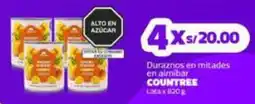 Makro Countree duraznos en mitades en almíbar lata oferta