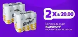 Makro Klauhoff cerveza de maiz oferta