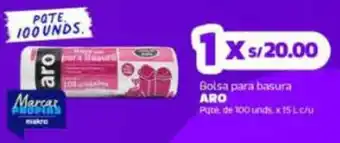 Makro Aro bolsa para basura oferta