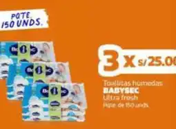 Makro Babysec toallitas humedas ultra fresh oferta