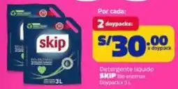 Makro Skip detergente liquido bio enzimas doypack oferta