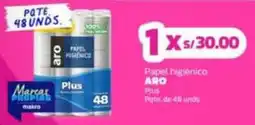Makro Aro plus papel higiénico oferta