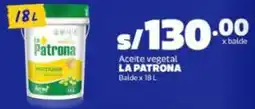 Makro La patrona aceite vegetal balde oferta