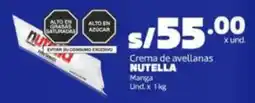 Makro Nutella crema de avellanas manga oferta