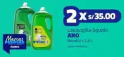 Makro Aro lavavajilla liquido botella oferta