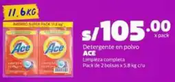 Makro Ace detergente en polvo limpieza completa oferta